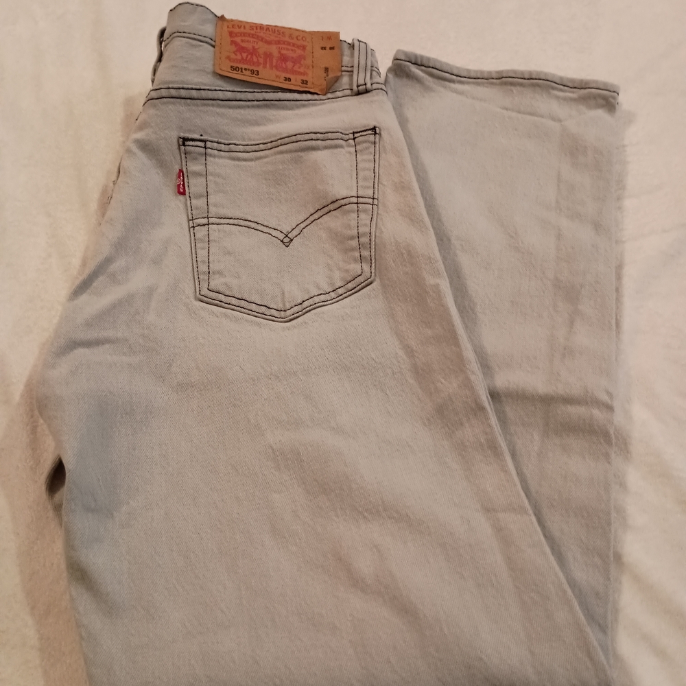 Levi's Men's 501 '93 Straight Leg Jeans 90's Vibes And Fit Button Fly Size 30X32 - Picture 12 of 13